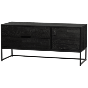 WOOOD Dřevěný TV stolek SILAS 120 cm černý