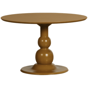 WOOOD Kulatý jídelní stůl BLANCO ø120cm medově žlutá