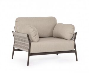 BIZZOTTO Zahradní křeslo PARDIS krémové