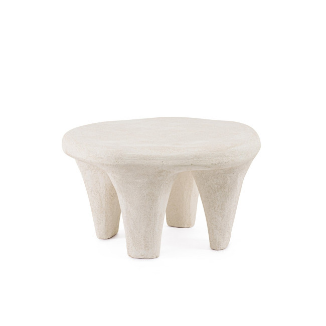 BIZZOTTO Odkládací stolek ALBIN bílý 66x60 cm