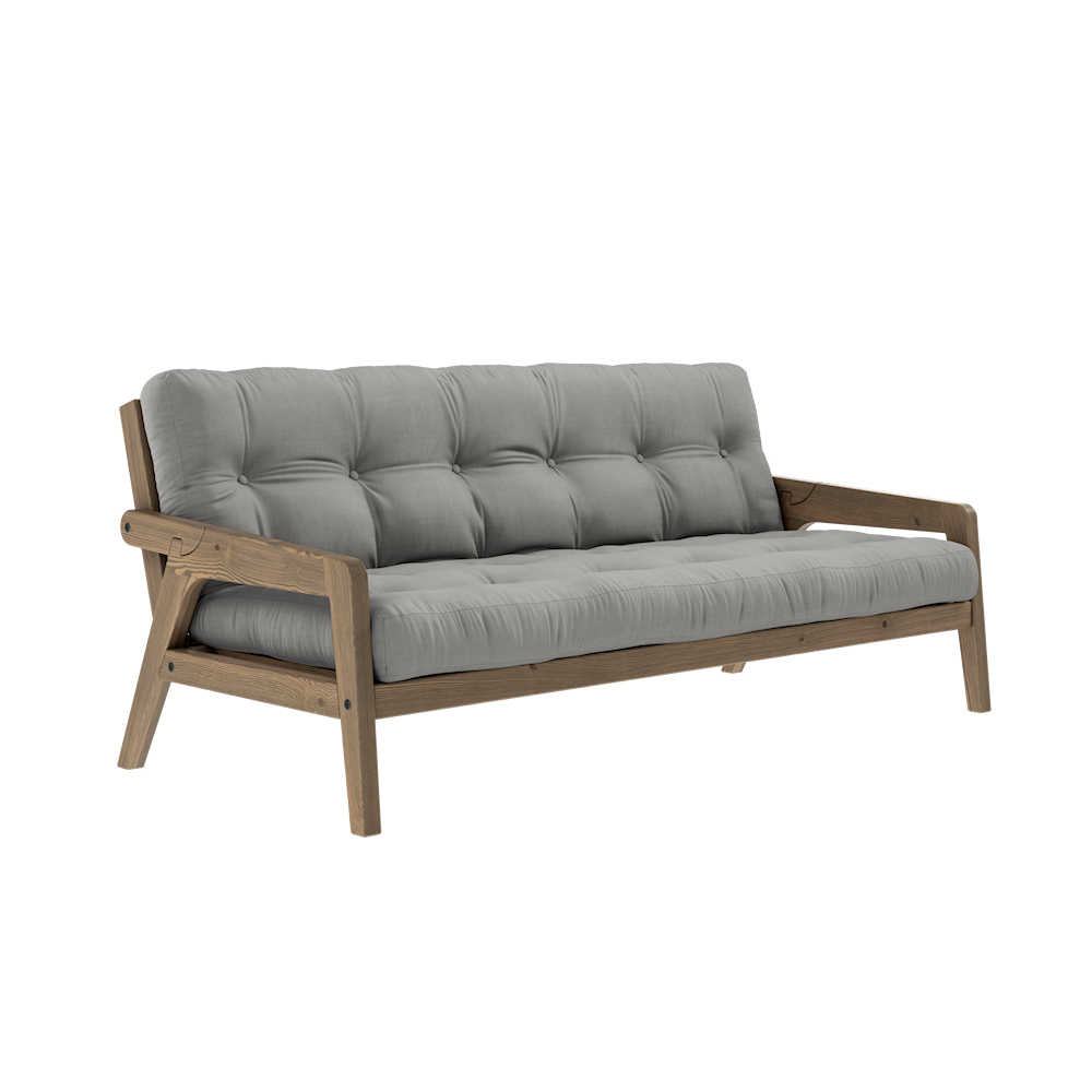 KARUP DESIGN Třímístná rozkládací pohovka GRAB šedá 204 cm