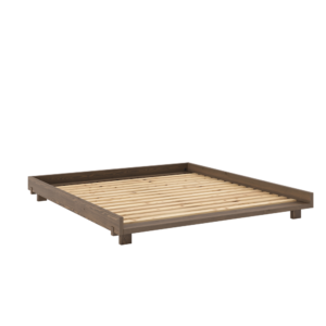 KARUP Dřevěná postel SOCIAL 180x200 cm tmavě hnědá