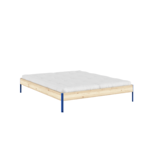 KARUP Dřevěná postel CORE 160x200 cm přírodní modré nohy
